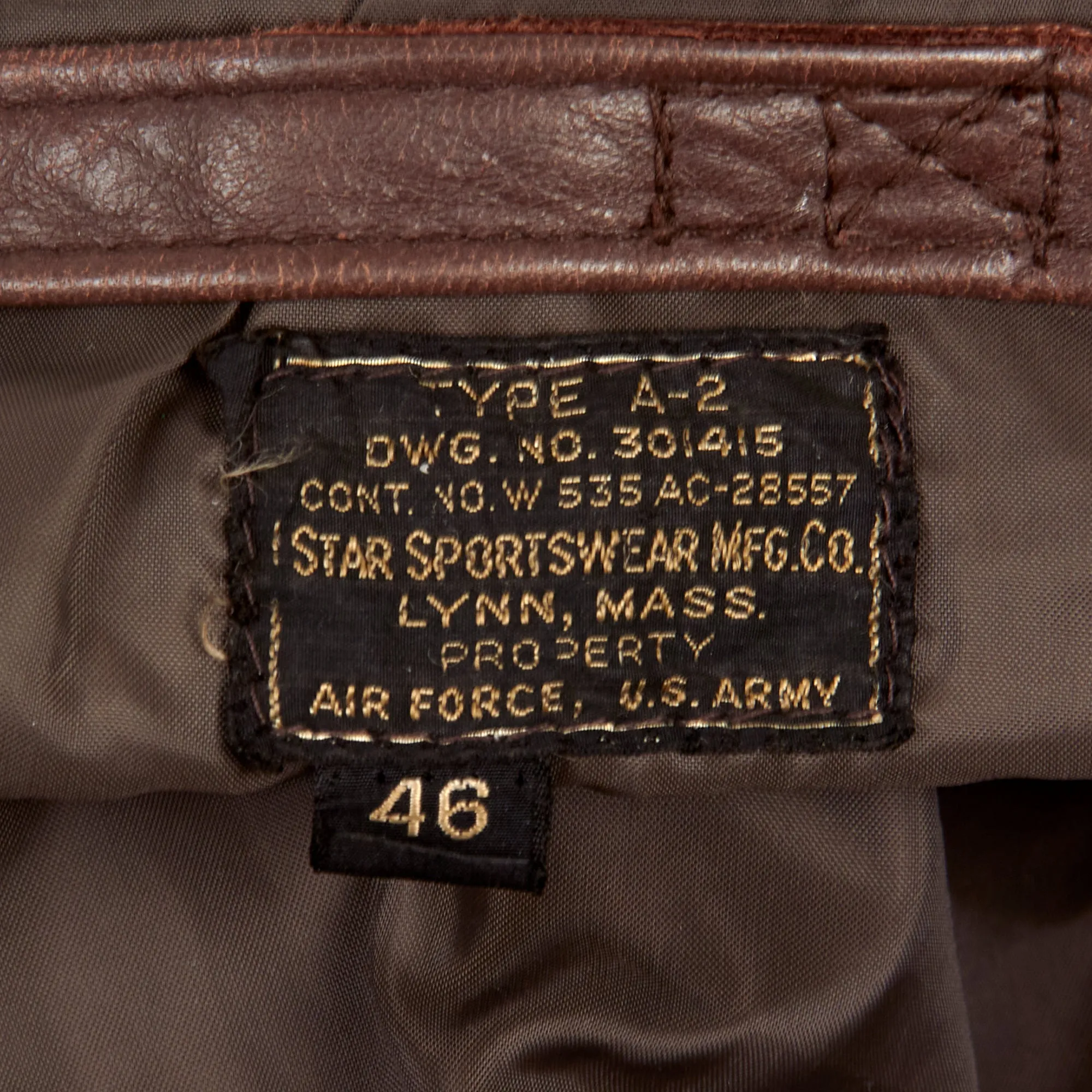 Original U.S. WWII 8th Air Force Flying 8-Balls Painted A-2 Leather Flight Jacket Named to Pilot Lt. Raymond Bethel, 44th Bombardment Group with Documents