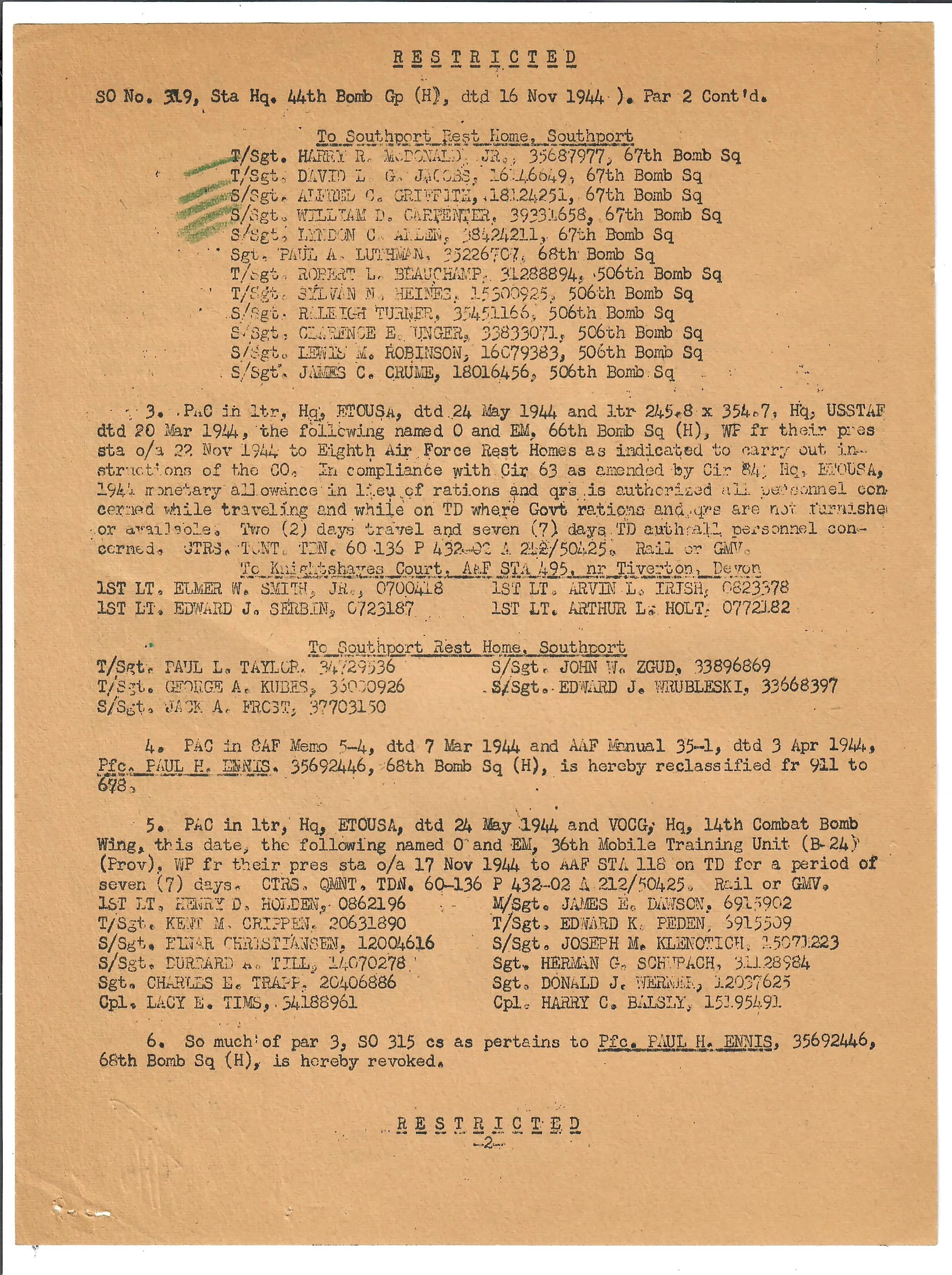 Original U.S. WWII 8th Air Force Flying 8-Balls Painted A-2 Leather Flight Jacket Named to Pilot Lt. Raymond Bethel, 44th Bombardment Group with Documents