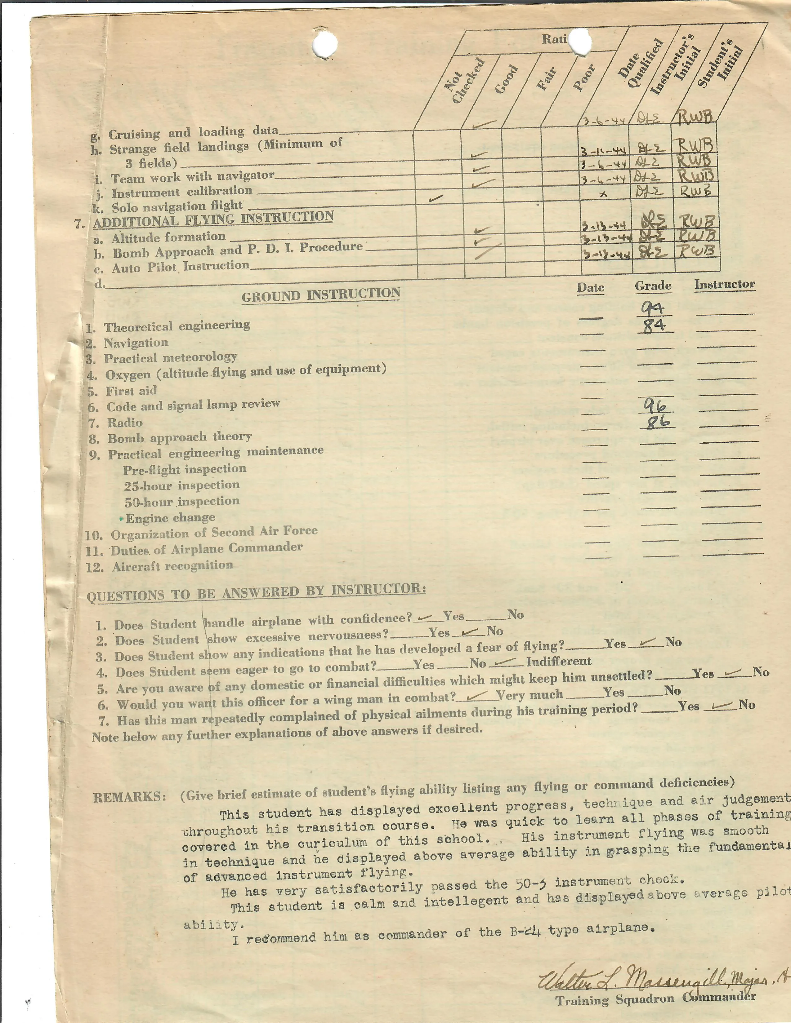 Original U.S. WWII 8th Air Force Flying 8-Balls Painted A-2 Leather Flight Jacket Named to Pilot Lt. Raymond Bethel, 44th Bombardment Group with Documents