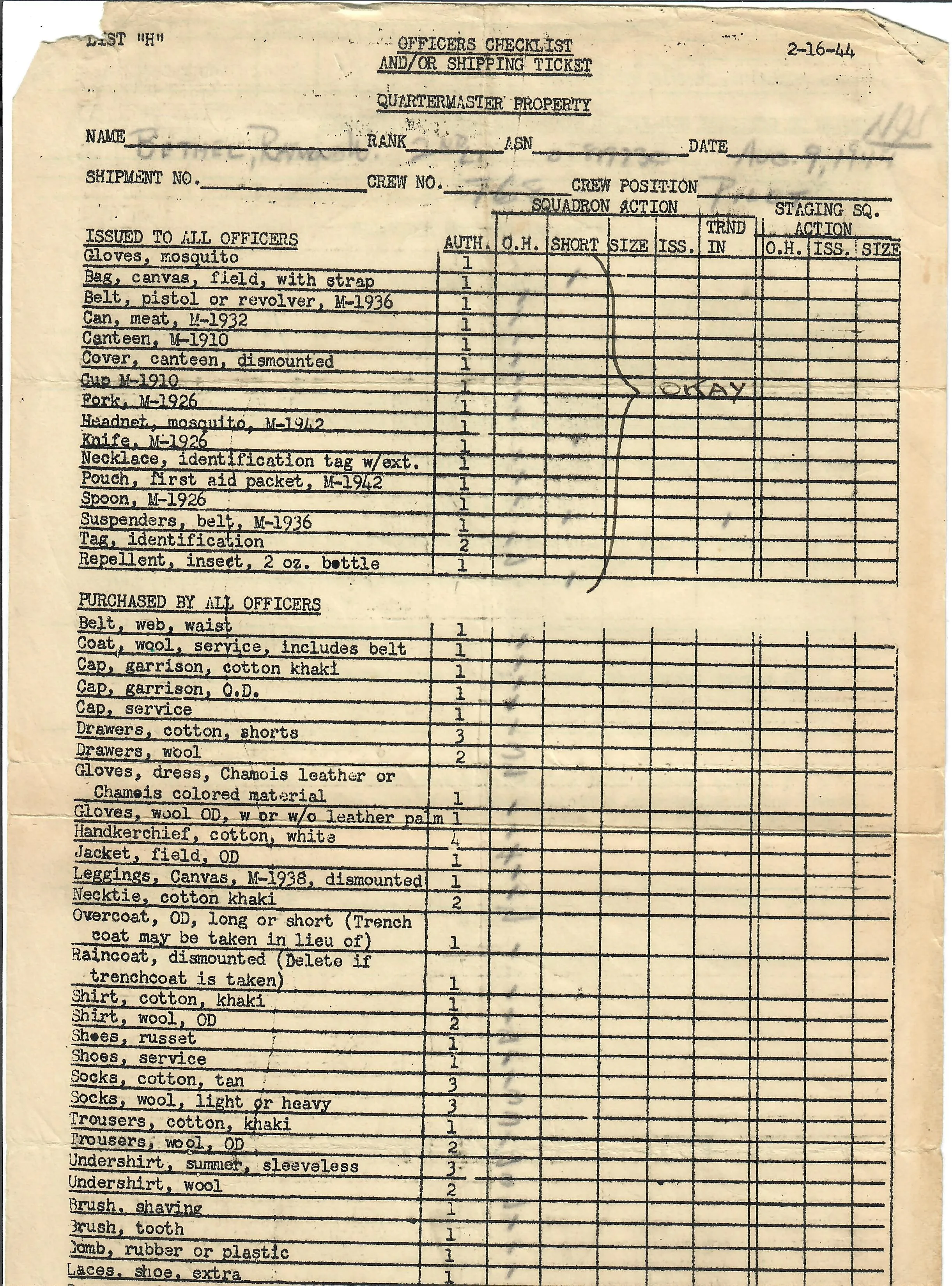 Original U.S. WWII 8th Air Force Flying 8-Balls Painted A-2 Leather Flight Jacket Named to Pilot Lt. Raymond Bethel, 44th Bombardment Group with Documents