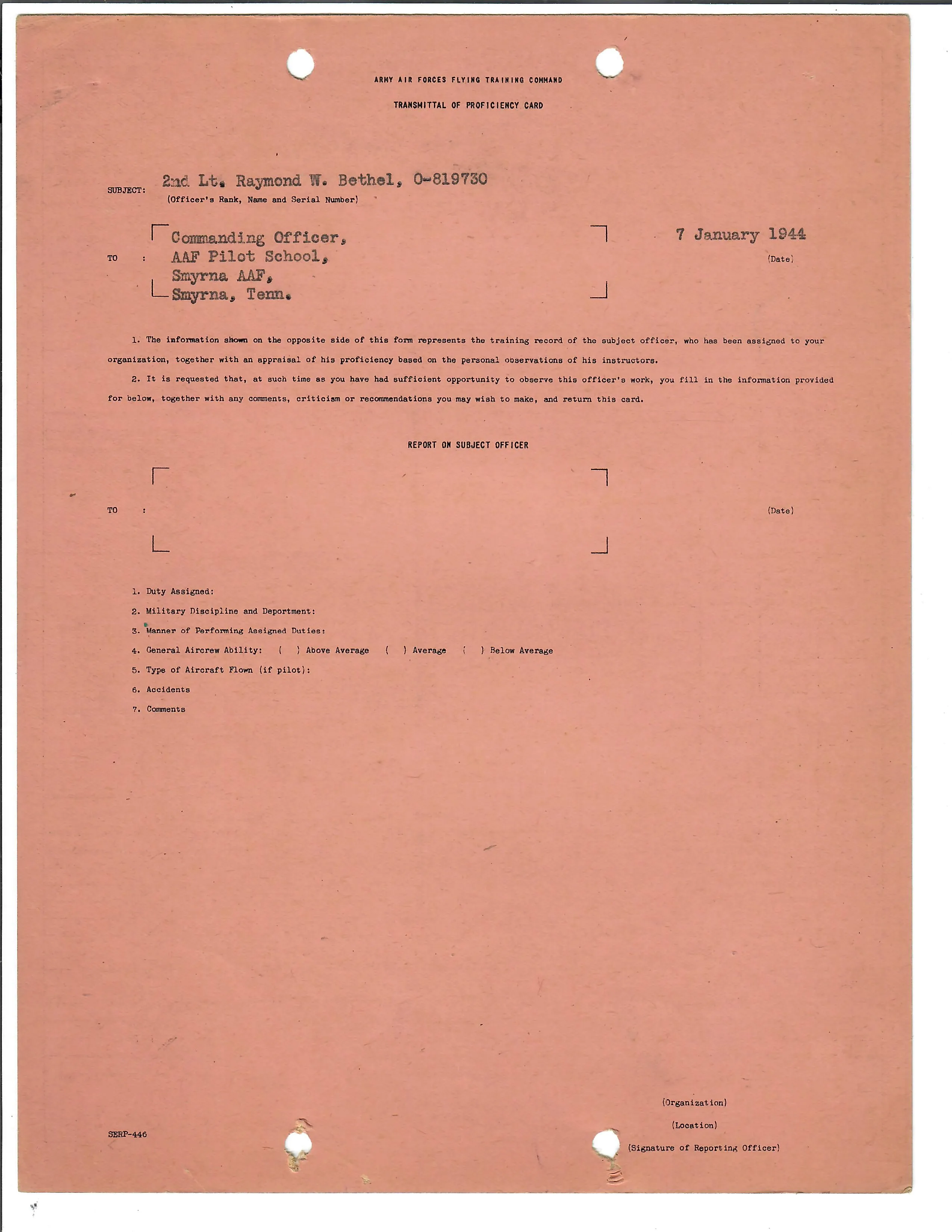 Original U.S. WWII 8th Air Force Flying 8-Balls Painted A-2 Leather Flight Jacket Named to Pilot Lt. Raymond Bethel, 44th Bombardment Group with Documents