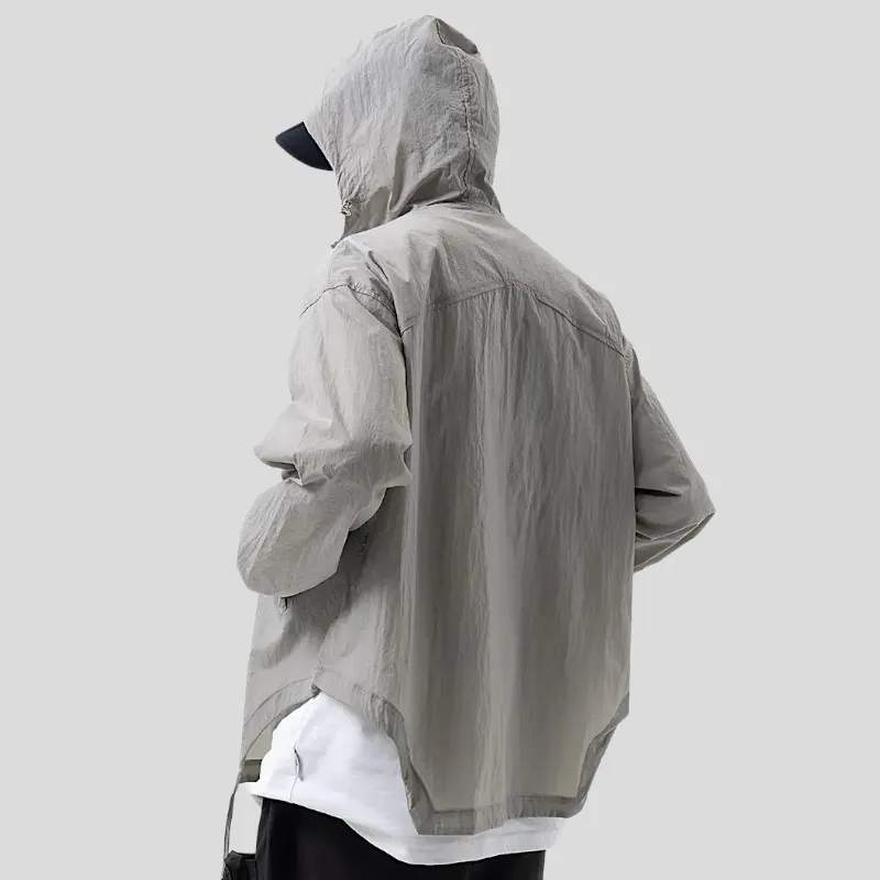 Oversized parachute quick dry jacket