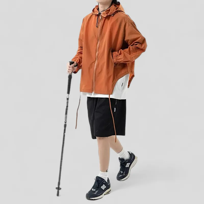 Oversized parachute quick dry jacket