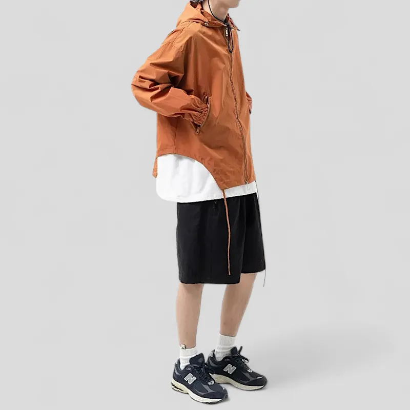 Oversized parachute quick dry jacket