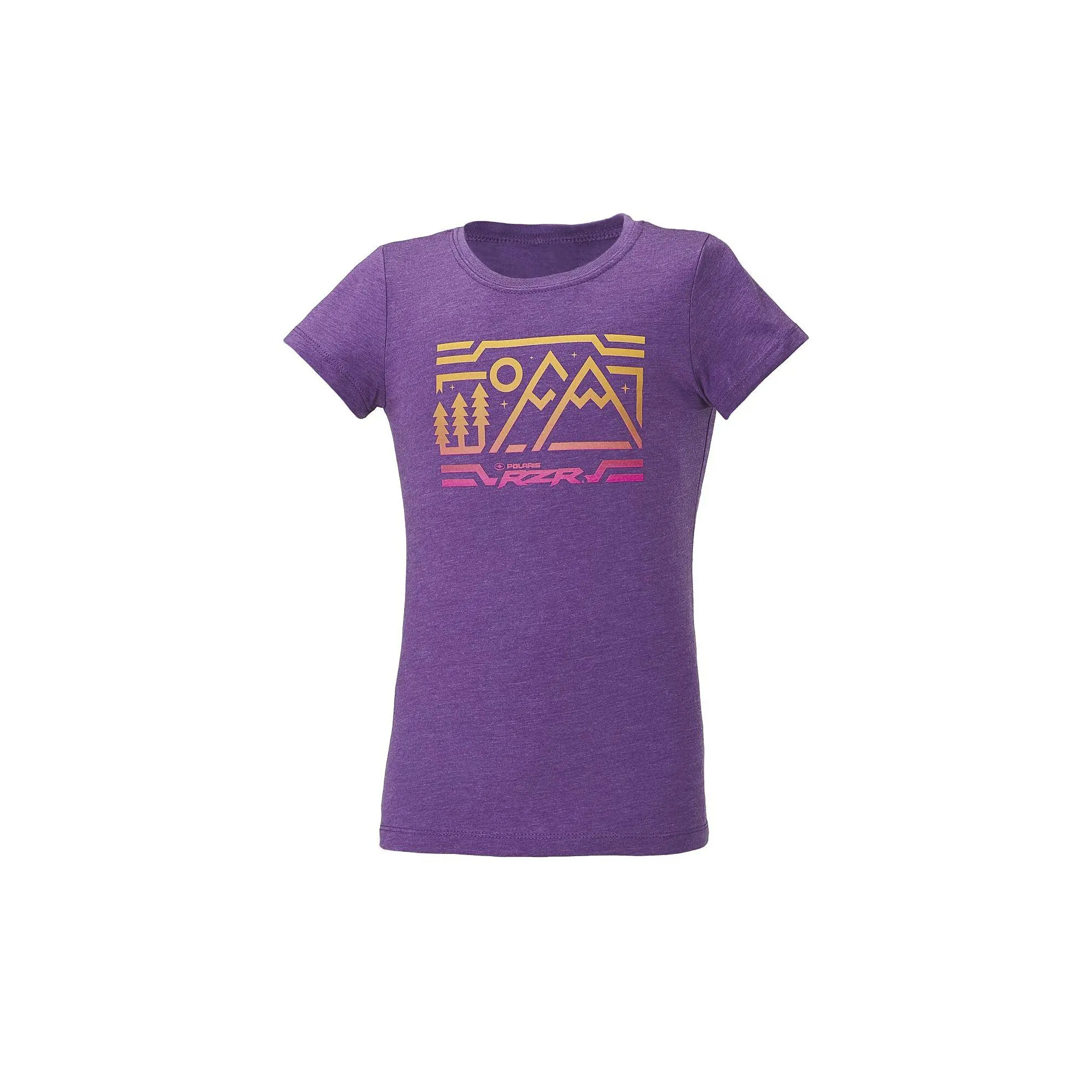 Polaris  Purple Youth RZR Scenic Graphic Short Sleeve Tee T-Shirt