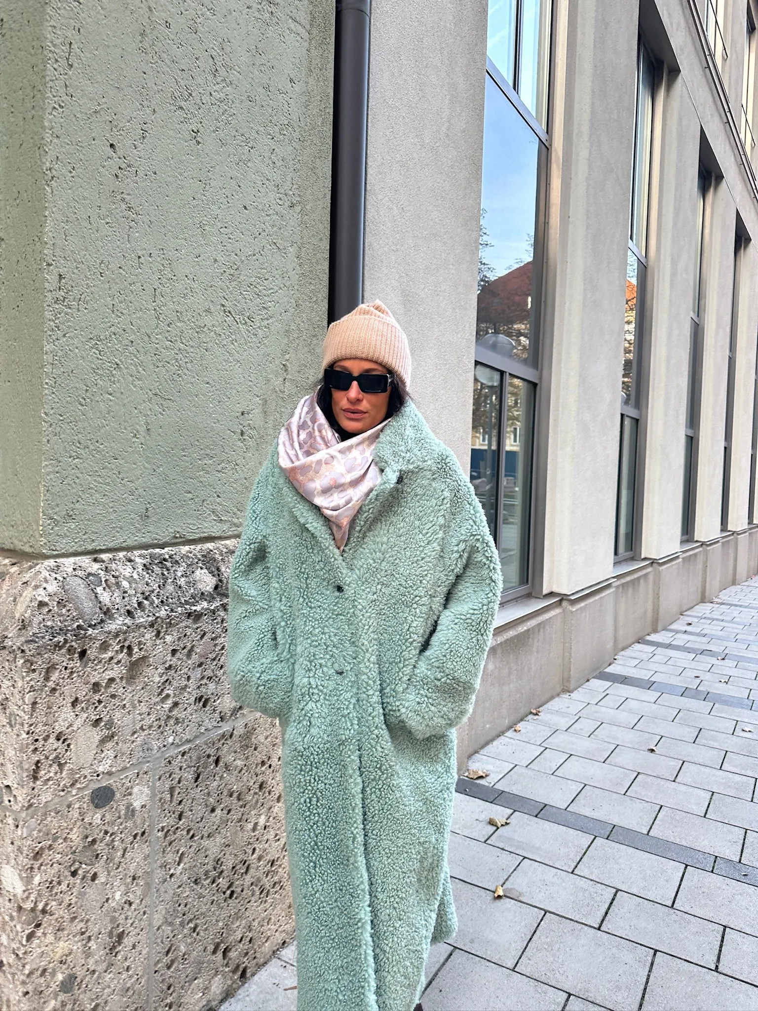 Reversible Lambfur Coat Mint