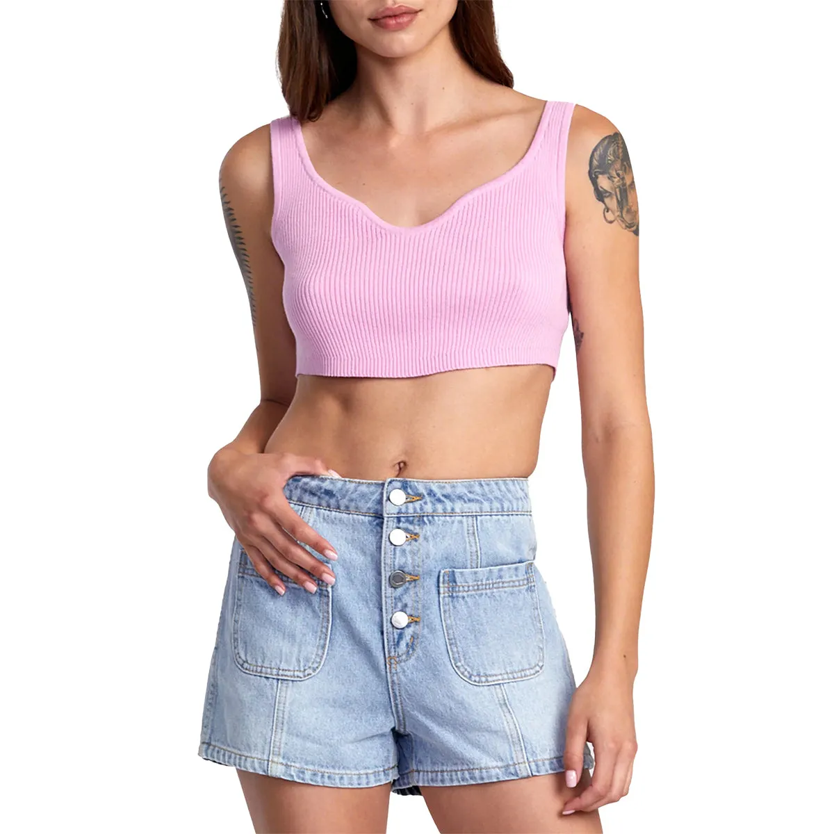 RVCA Women's Bardot Denim Shorts