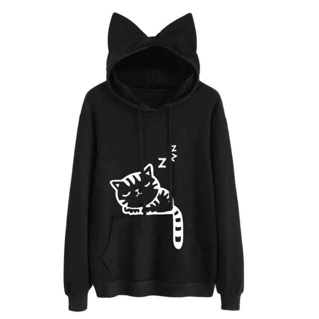 Sleepy Cat Hoodie