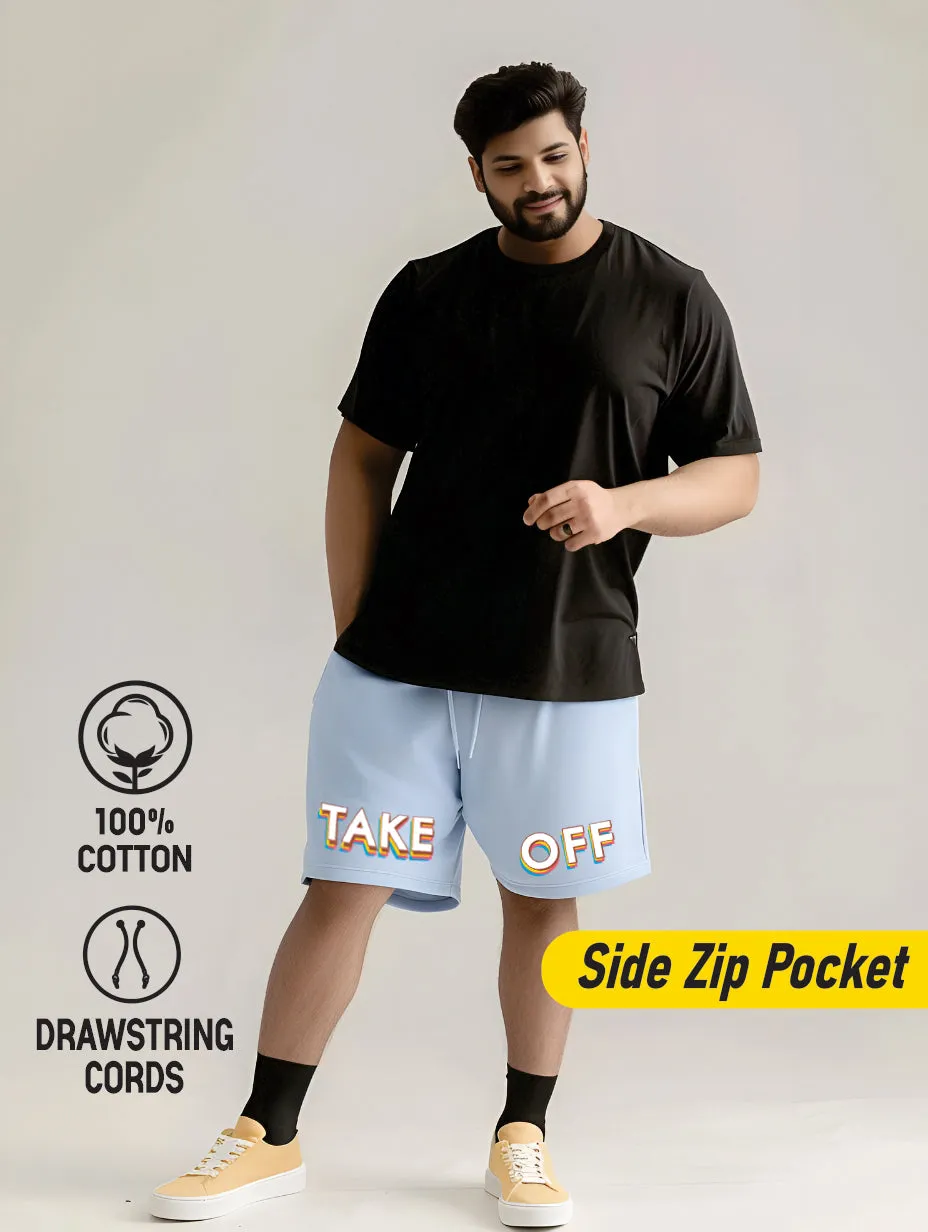 Take off Cotton Plus Size Shorts