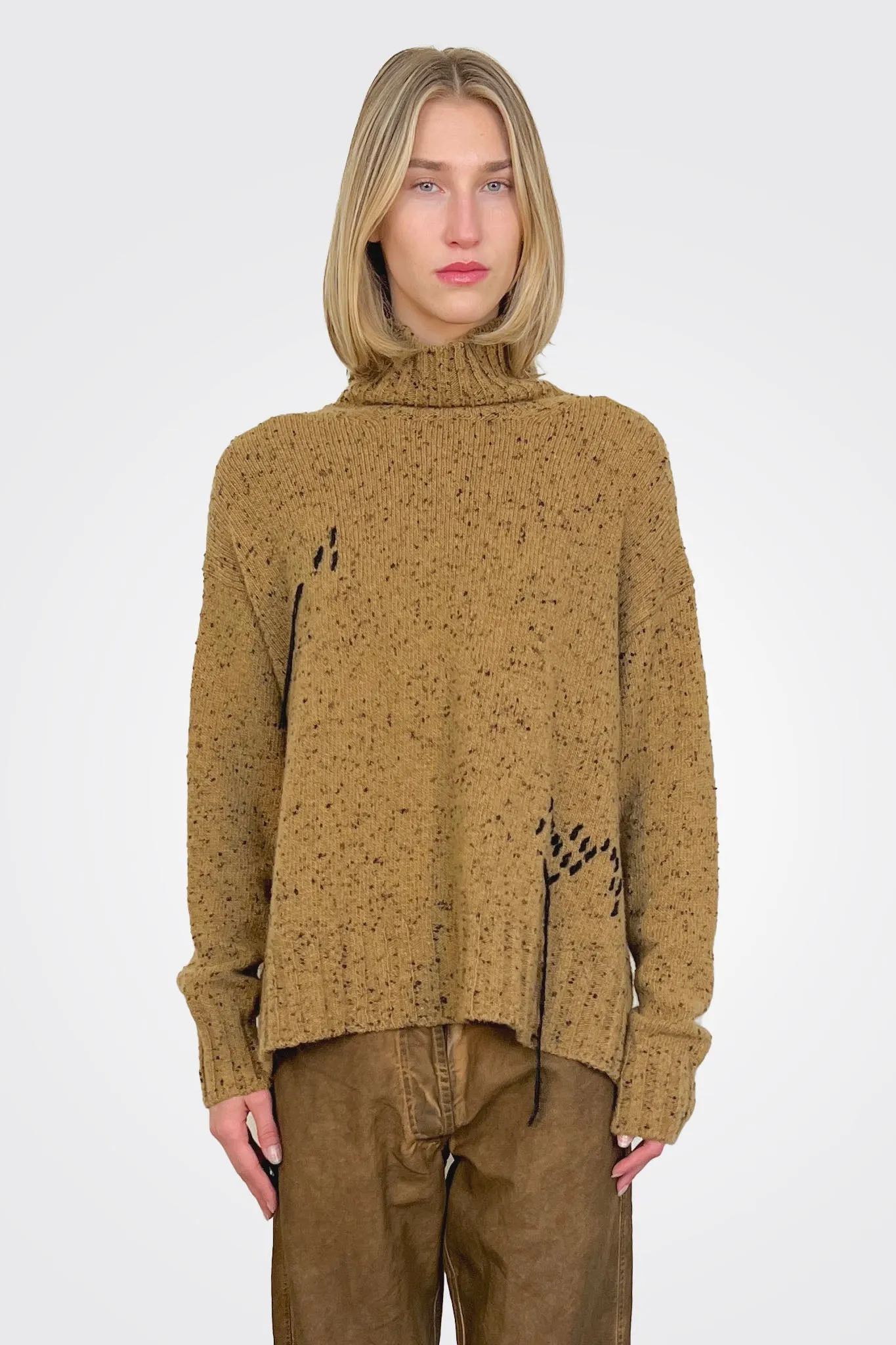 Turtleneck Sweater - Sahara