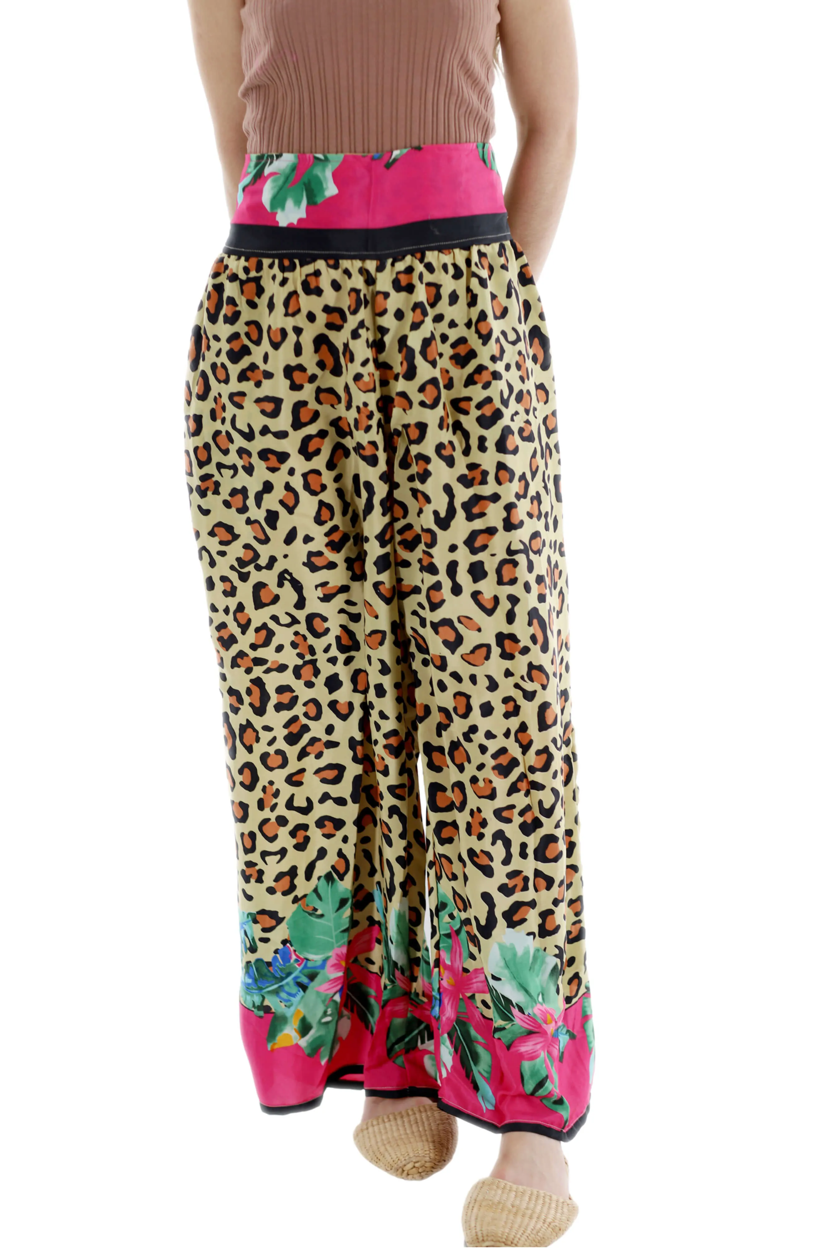 Wide Leg "Lucia" Pants in Leopard