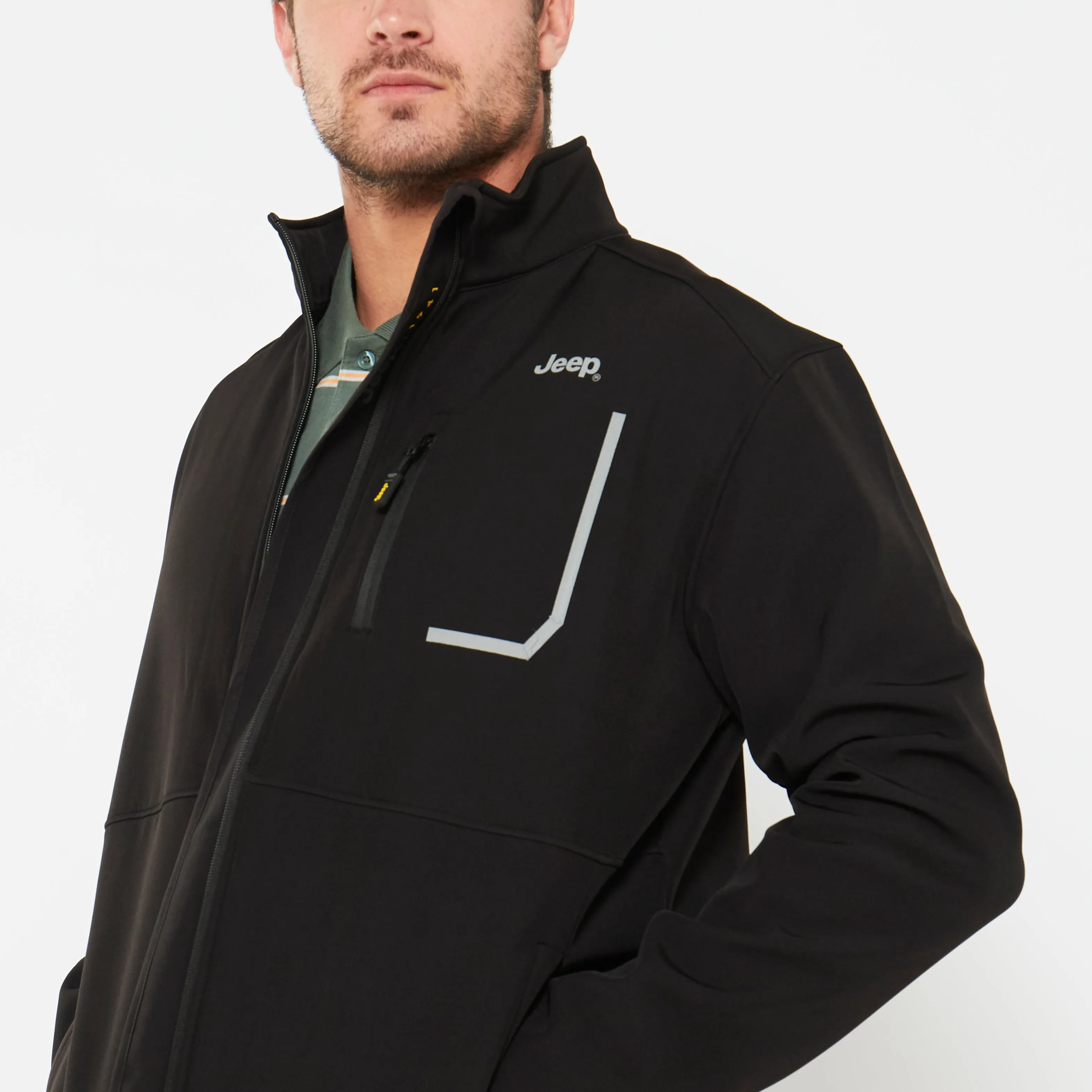 Zip Through Soft Shell Jacket